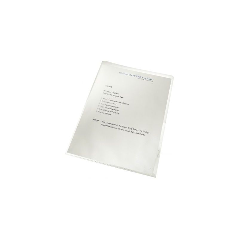 Achetez Boite de 100 pochettes coin en polypropylène 14/100ème recyclé 40011103 LEITZ pas cher su..