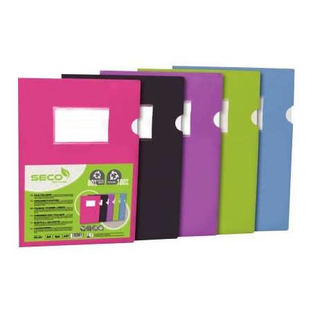 Achetez Sachet de 5 pochettes coin en polypropylène opaque recyclable, coloris assortis SF5-AST SEC..