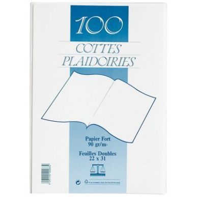 Achetez Paquet de 100 sous-chemises cotes de plaidoiries 90g blanc 820017E EXACOMPTA pas cher sur Ma..