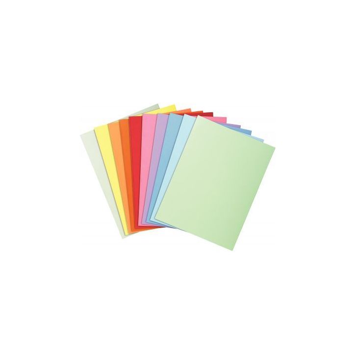 Paquet de 100 chemises 210g format 24x32 cm coloris assortis 330000E SUPER EXACOMPTA