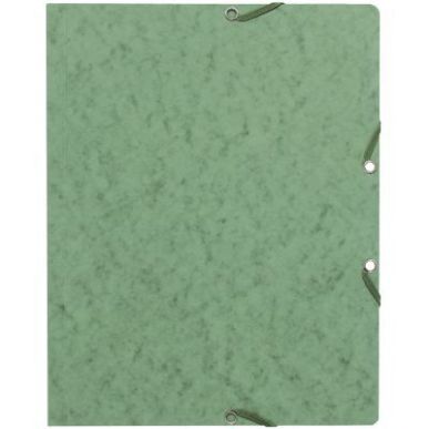 Achetez Lot de 10 chemises sans rabat à élastiques en carte lustrée, vert 55463E EXACOMPTA pas ch..