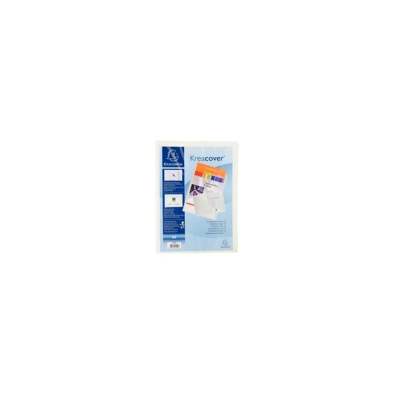 Achetez Chemise de présentation personnalisable 2 rabats KREACOVER en polypropylène 4/10ème, blan.. Achetez Chemise de présentation personnalisable 2 rabats KREACOVER en polypropylène 4/10ème, blan..
