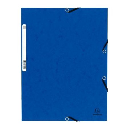 Achetez Chemise 3 rabats à élastiques en carte lustrée 5/10ème 350g bleu C3416 BLE COUTAL pas ch..