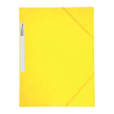 Achetez Chemise 3 rabats à élastiques + étiquette de dos coloris jaune carte grainée 5/10e 450g ..