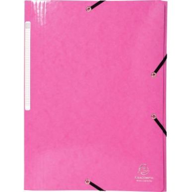 Achetez Chemise 3 rabats à élastiques en carte lustrée 425g, rose 55824E IDERAMA EXACOMPTA pas ch..