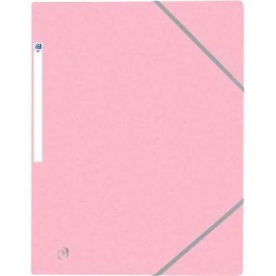 Achetez Chemise 3 rabats à élastiques TOP FILE+ en carte lustrée 4/10e 390g, rose pastel 40011837..
