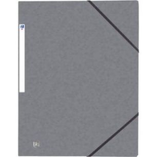 Chemise 3 rabats à élastiques TOP FILE+ en carte lustrée 4-10e 390g, gris 400118307 TOP FILE HAMELIN Chemise 3 rabats à élastiques TOP FILE+ en carte lustrée 4-10e 390g, gris 400118307 TOP FILE HAMELIN