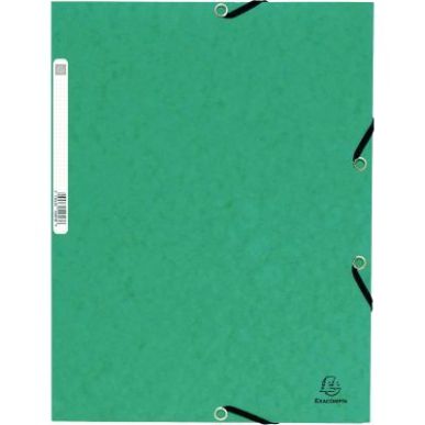 Achetez Chemise 3 rabats à élastiques en carte lustrée 5/10ème 350g vert C3416 VER COUTAL pas ch..