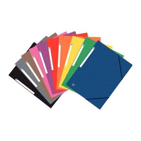 Achetez Carton de 50 chemises 3 rabats à élastiques TOP FILE+ en carte lustrée 4/10e 390g, colori..