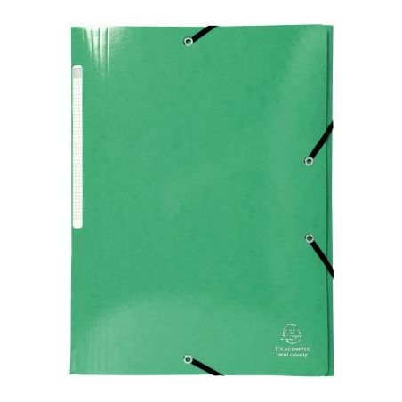 Achetez Chemise 3 rabats à élastiques en carte lustrée 425g, vert foncé 55830E IDERAMA EXACOMPTA..