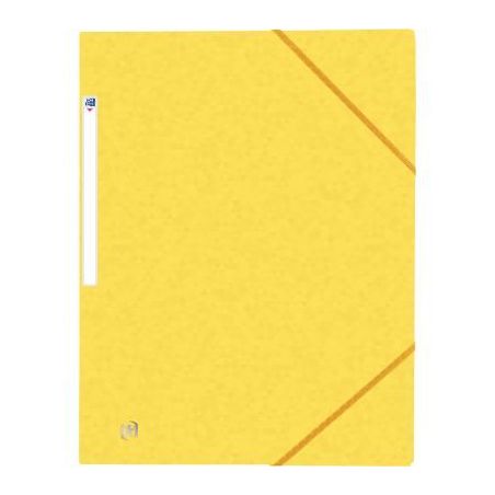 Achetez Chemise 3 rabats à élastiques TOP FILE+ en carte lustrée 4/10e 390g, jaune 400114331 TOP ..