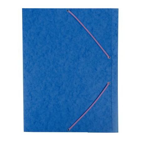 Achetez Chemise 3 rabats à élastiques en carte lustrée 600g format A3, coloris bleu C3700BLE COUT..