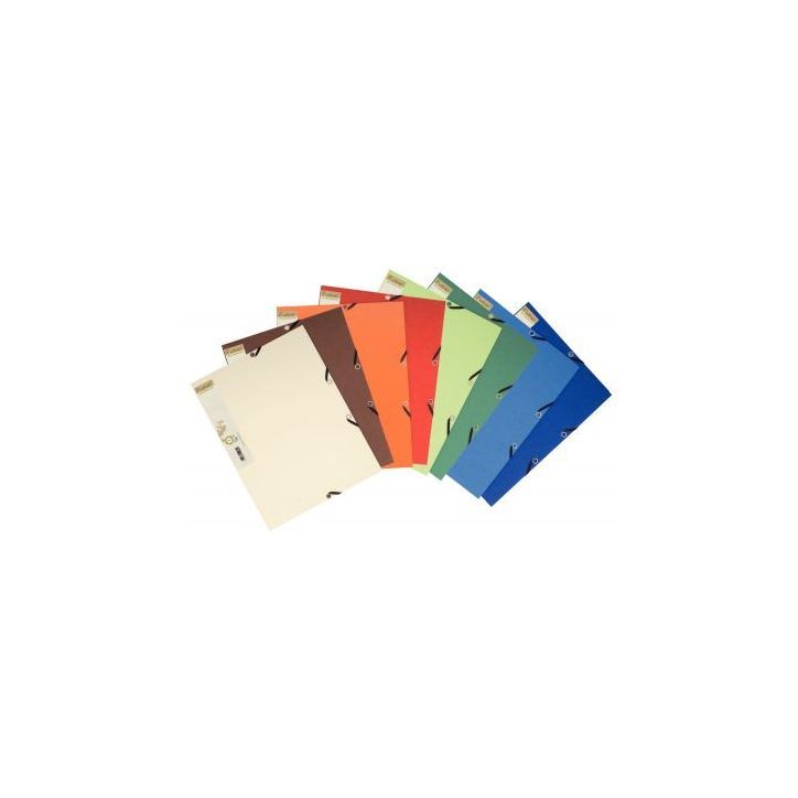 Carton de 25 chemises 3 rabats à élastiques FOREVER, coloris assortis 56980E FOREVER EXACOMPTA