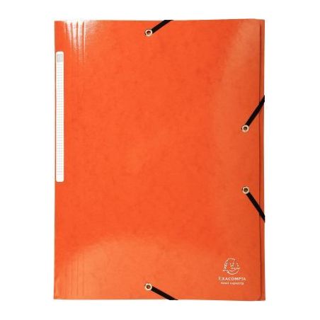 Achetez Chemise 3 rabats à élastiques en carte lustrée 425g, orange 55836E IDERAMA EXACOMPTA pas ..