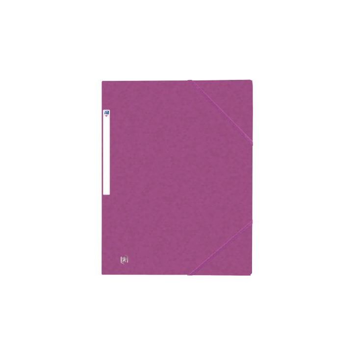 Chemise 3 rabats à élastiques TOP FILE+ en carte lustrée 4/10e 390g, violet 400114349 TOP FILE HAMELIN