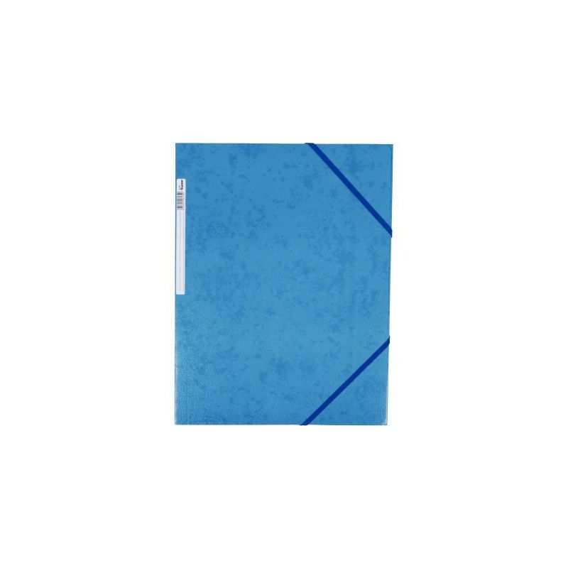 Achetez Chemise 3 rabats à élastiques + étiquette de dos coloris bleu carte grainée 5/10e 450g f..