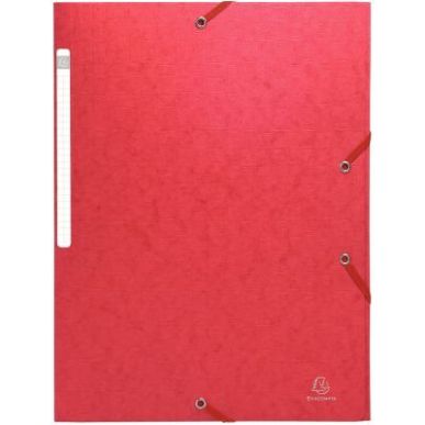 Achetez Chemise 3 rabats à élastiques SCOTTEN en carte lustrée 600g, rouge 55955E SCOTTEN EXACOMP..