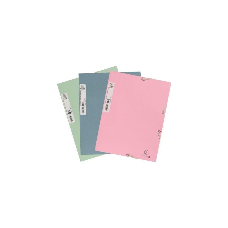 Achetez Chemise 3 rabats à élastiques AUTENTIK en carte recyclée 400g, coloris assortis 55239E AU..