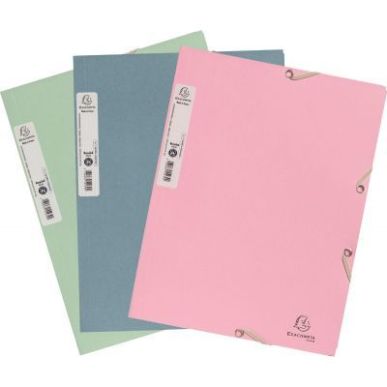 Achetez Chemise 3 rabats à élastiques AUTENTIK en carte recyclée 400g, coloris assortis 55239E AU..