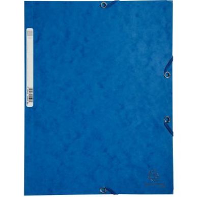 Achetez Chemise 3 rabats à élastiques en carte lustrée 400g, bleu 55502E EXACOMPTA pas cher sur M..