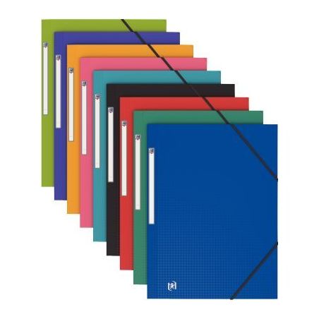 Achetez Paquet de 10 chemises 3 rabats à élastiques MEMPHIS en polypropylène opaque 5/10ème, col..