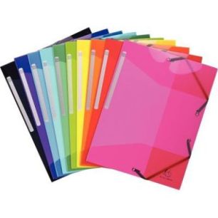 Chemise 3 rabats à élastiques IDERAMA PP, coloris assortis 55670E IDERAMA EXACOMPTA