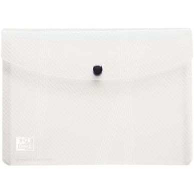 Achetez Paquet de 5 enveloppes en polypropylène incolore pour format A5 fermeture par bouton pressi..