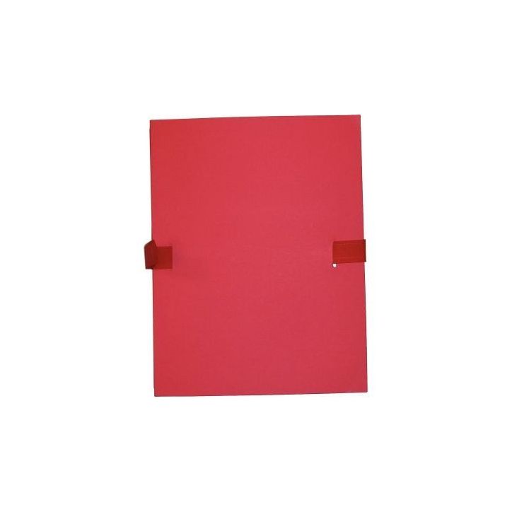 Chemise extensible à sangle velcro qualité toilée format 24x32 cm rouge 35813