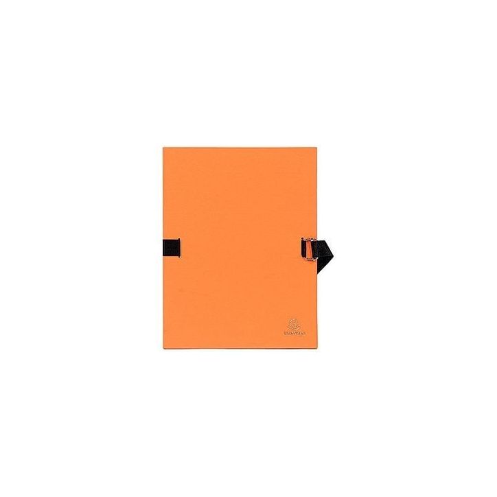 EXACOMPTA chemise à  sangle extensible dos toilé orange 734E