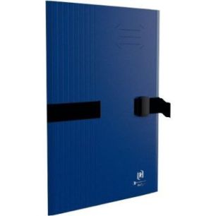 Chemise à sangle BICOLOR RECYC+ avec clip et rabat, coloris bleu 100201312 OXFORD HAMELIN Chemise à sangle BICOLOR RECYC+ avec clip et rabat, coloris bleu 100201312 OXFORD HAMELIN