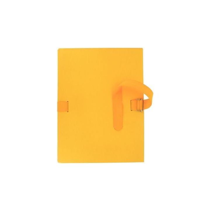 Chemise extensible à  sangle qualité toilée format 24x32 cm jaune 1302-JN