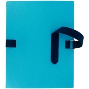 Achetez Chemise extensible à  sangle qualité toilée format 24x32 cm bleu 1302-BC pas cher sur Ma..