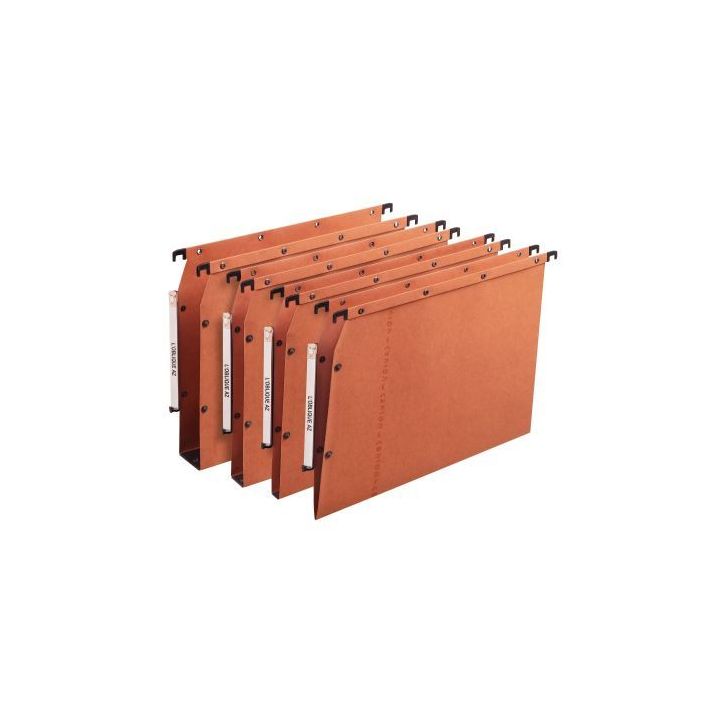 Paquet de 25 dossiers suspendus AZV Ultimate pour armoire dos fond V orange 100330473 HAMELIN