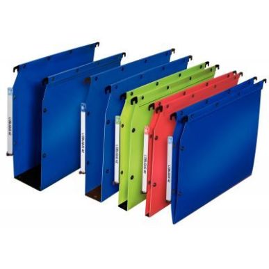 Achetez Paquet de 10 dossiers en polypropylène 5 / 10è dos 30 mm bleu 100330580 HAMELIN pas cher s..