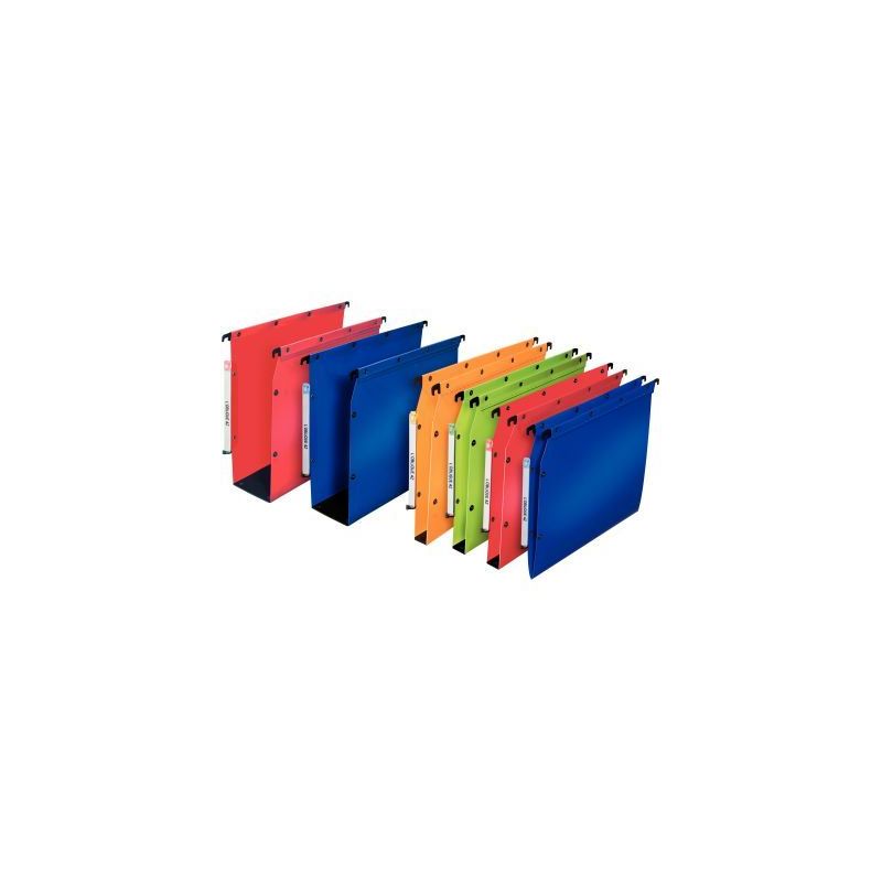 Achetez Paquet 10 dossiers suspendus armoire polypropylène dos 50 rouge cerise 100330593 HAMELIN pa..