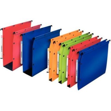 Achetez Paquet 10 dossiers suspendus armoire polypropylène dos 50 rouge cerise 100330593 HAMELIN pa..