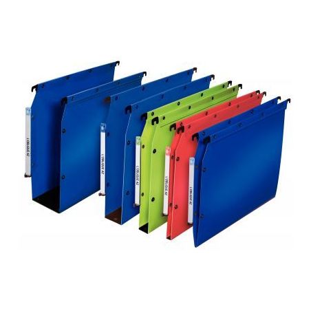 Achetez Paquet de 10 dossiers suspendus pour armoires en polypropylène dos 15 mm coloris vert 10033..