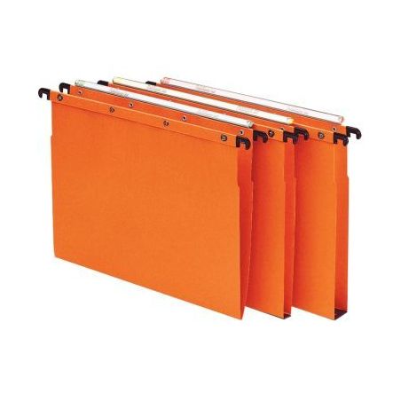 Achetez Paquet de 10 dossiers suspendus pour tiroir, dos V, orange 100330275 HAMELIN pas cher sur Ma..