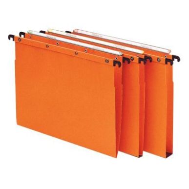 Achetez Paquet de 10 dossiers suspendus pour tiroir, dos V, orange 100330275 HAMELIN pas cher sur Ma..