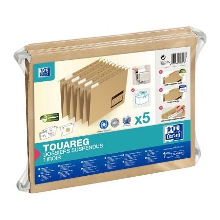 Achetez Paquet de 5 dossiers suspendus TOUAREG pour tiroir, dos V 400076115 TOUAREG HAMELIN pas cher..