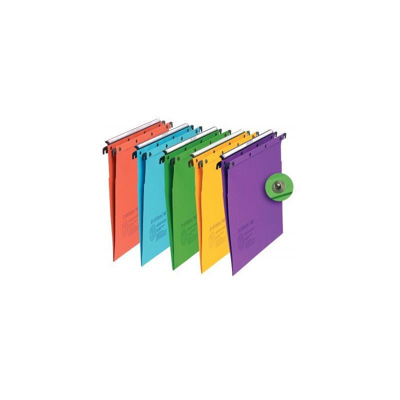 Achetez Paquet de 10 dossiers suspendus pour tiroir, dos V, coloris assortis 100330273 HAMELIN pas c..