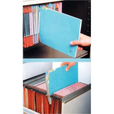 Achetez Paquet de 10 sous dossiers Dostri 5 cases carte 250g  bleu DOSTRI7506 ARIANEX pas cher sur M..