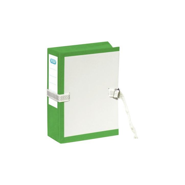 Pochette archives à soufflet en PVC vert format 24x32cm 100726066 ELBA