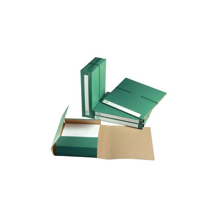 Dossier à archives avec 3 rabats à élastique, vert 12.40 EXTENDOS
