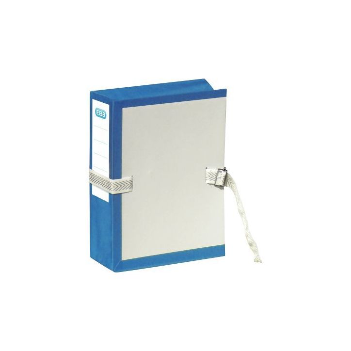 Pochette archives à soufflet en PVC bleu format 24x32cm 100726058 ELBA