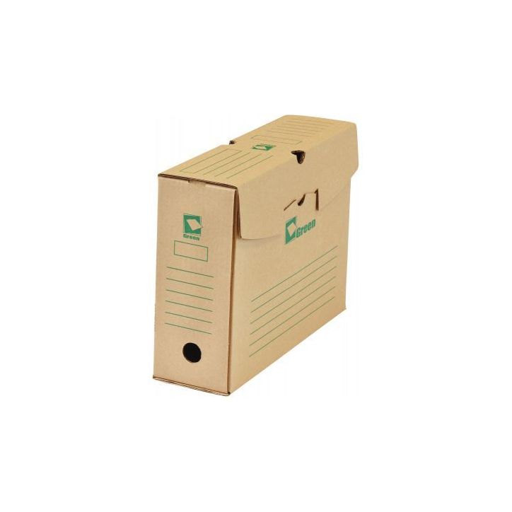 Paquet de 25 boîtes archives 34x25 dos de 10 GREEN 61893