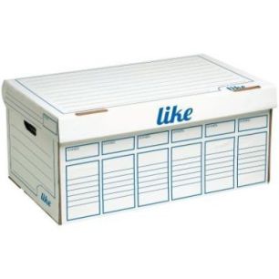 Achetez Paquet de 5 containers de boîtes à  archives, avec couvercle LIKE 23994 pas cher sur Ma R..