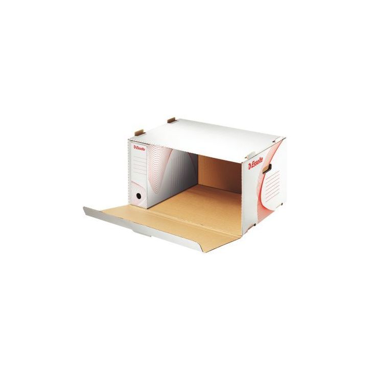 Paquet de 10 containers ouverture frontale blanc 128910 ESSELTE