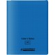 Piqûre 48 pages couverture polypropylène avec 2 rabats format 24x32 cm seyes bleu 400104015 HAMELIN