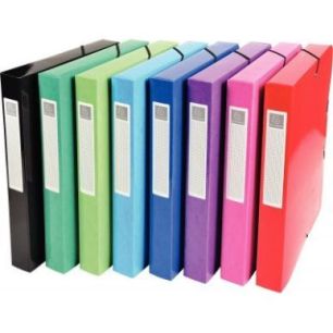 Achetez Lot de 8 boîtes de classement IDERAMA en carte lustrée dos 40 mm 59929E x8 IDERAMA EXACOMP..